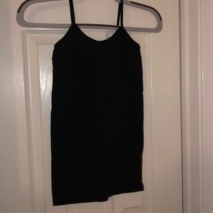 Black nylon camisoles